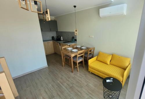 Kuchyň nebo kuchyňský kout v ubytování Apartamenty Róża Wiatrów