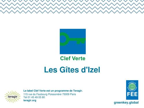 Certifikát, ocenenie alebo iný dokument vystavený v ubytovaní Gîtes d Izel2 entre terre et mer prés d'un golf