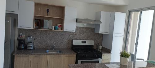 Kuchyň nebo kuchyňský kout v ubytování Apartamento en Boca Chica T2 611