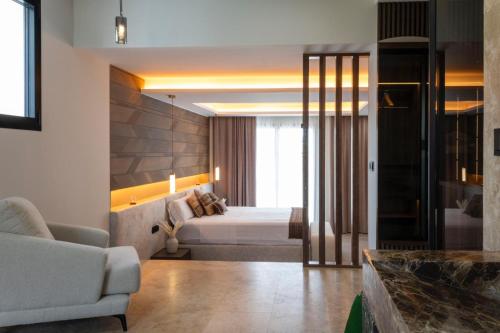 Postel nebo postele na pokoji v ubytování Villa Luxury Mojacar Beach