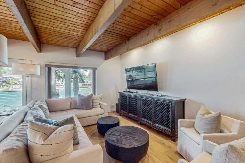 Χώρος καθιστικού στο Casa Oceano