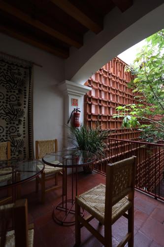 Ein Balkon oder eine Terrasse in der Unterkunft Hotel Ayook