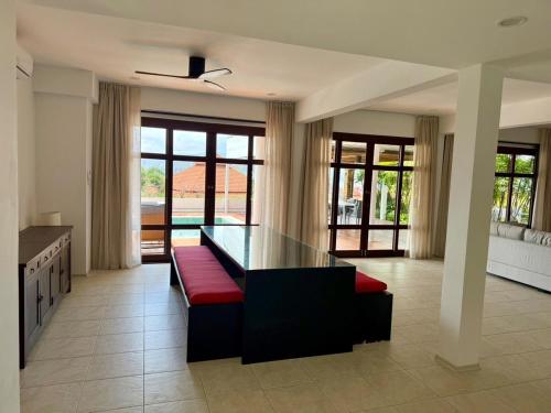 Χώρος καθιστικού στο privat com beach villa 5 bedroom