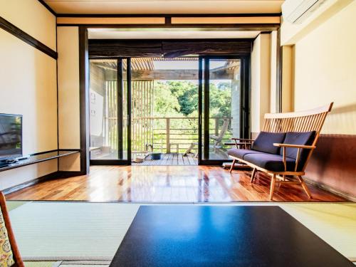Ruang duduk di Kirishima Momijidani Seiryuso - Vacation STAY 63048v