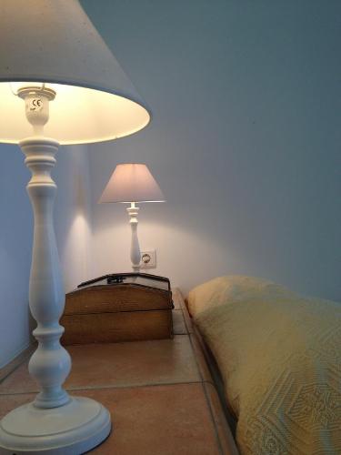 Ένα ή περισσότερα κρεβάτια σε δωμάτιο στο Villa Lemonia - Guest House