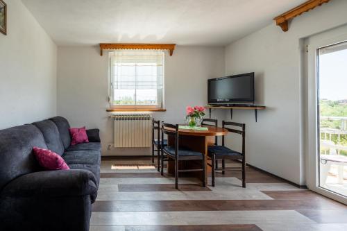 Televisyen dan/atau pusat hiburan di Apartments Ždravac