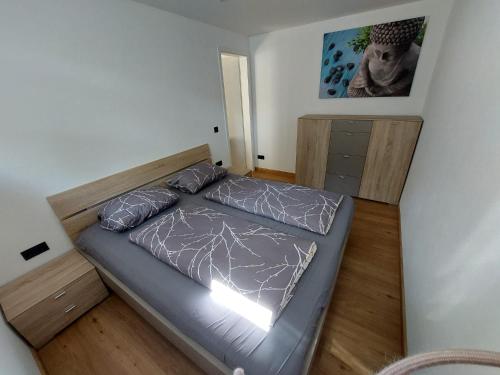 Postel nebo postele na pokoji v ubytování Ferienwohnung am Blender