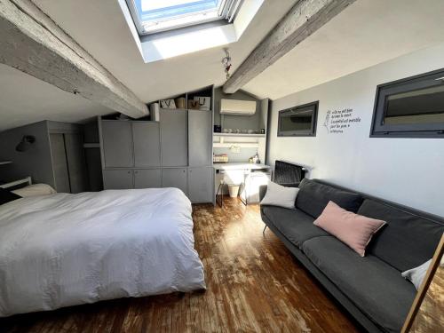 Loft, terrasse, Montpellier, quartier carré du roi, Arceaux,