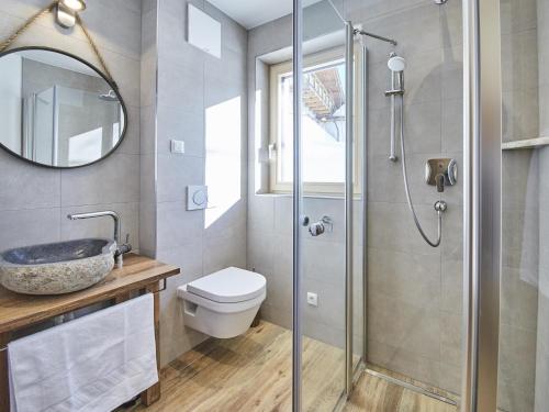 Koupelna v ubytování Künstler