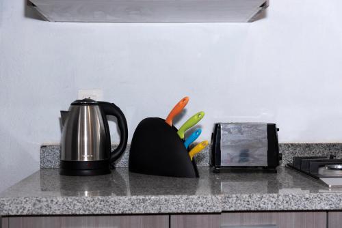 Kaffee-/Teezubehör in der Unterkunft Hostel Nube Mía