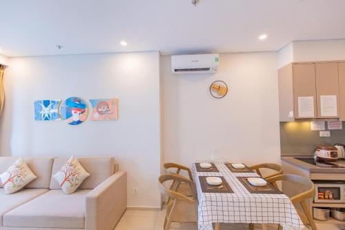 Χώρος καθιστικού στο The Song Vung Tau Condotel - Linhhomestay