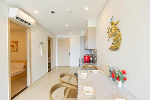 Χώρος καθιστικού στο The Song Vung Tau Condotel - Linhhomestay