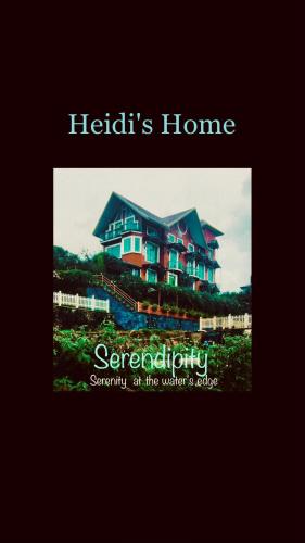 a picture of a house with the words hereditary security at the water s edge at Serendipity Lake Artistic Bungalow by Heidis Home in Nuwara Eliya