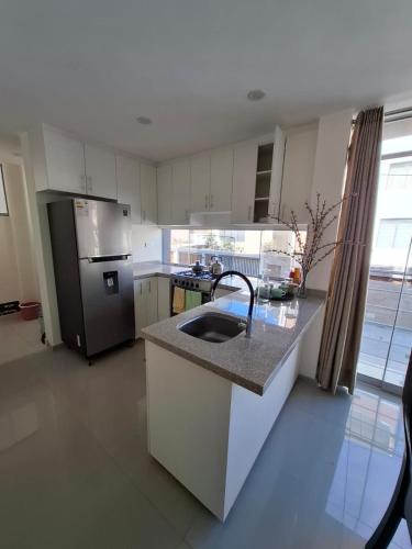 Dapur atau dapur kecil di Sunlight apartments