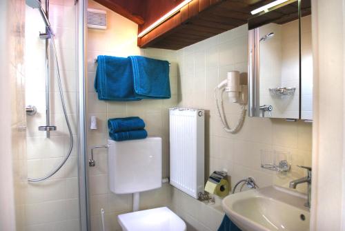 Koupelna v ubytování Apartments Saalachtal