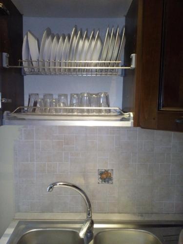 Η κουζίνα ή μικρή κουζίνα στο B&B A Casa Di Nonna