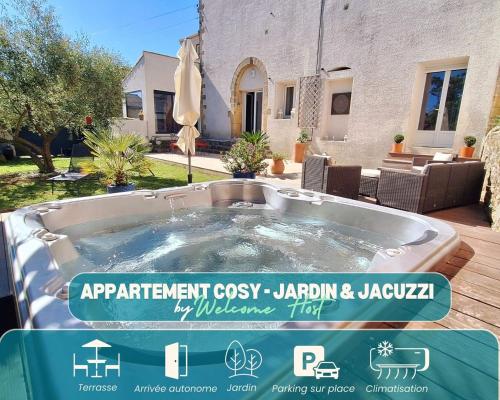 L'Appartement de Rémi, Jardin et jacuzzi