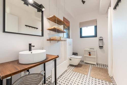 ゼベゲーニにあるPajtanellaの洗面台とトイレ付きのバスルーム