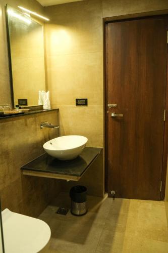 Koupelna v ubytování Hotel PK Square Thanjavur