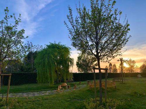 Zahrada ubytování B&B Ca' Viola