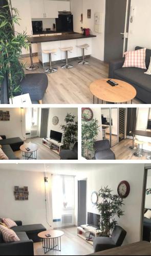 Zona d'estar a Location 2p Nice Centre