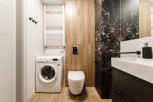 Ένα μπάνιο στο Aparthotel Plac Litewski Premium