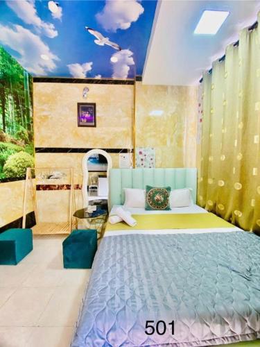 Кровать или кровати в номере Khách sạn Mỹ Anh