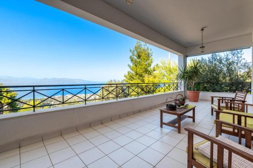 Balkón nebo terasa v ubytování Villa Cleopatra - Seaview, Pool & Tennis court