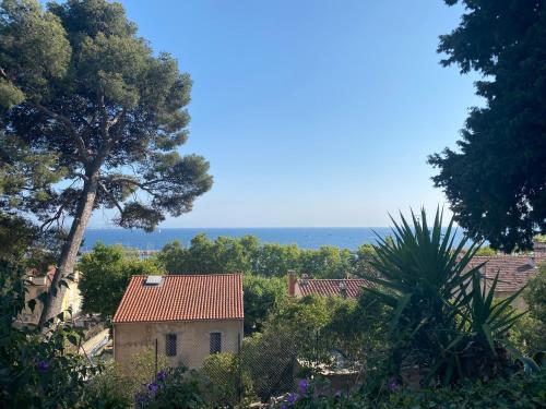 Rez-de-jardin villa provençale vue mer