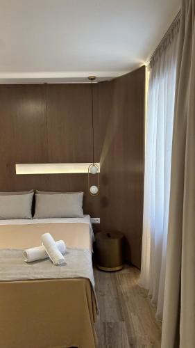 Morfeas City Hotelにあるベッド