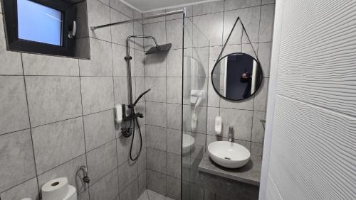 Koupelna v ubytování AmA