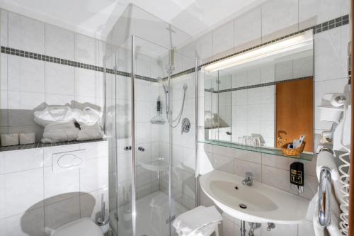 Koupelna v ubytování Steinbach-Hotel