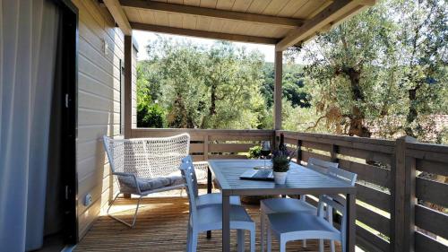 Balkón nebo terasa v ubytování Glamping Tuscany - Podere Cortesi