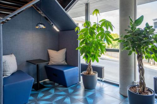 Posezení v ubytování Magic Hotel Solheimsviken