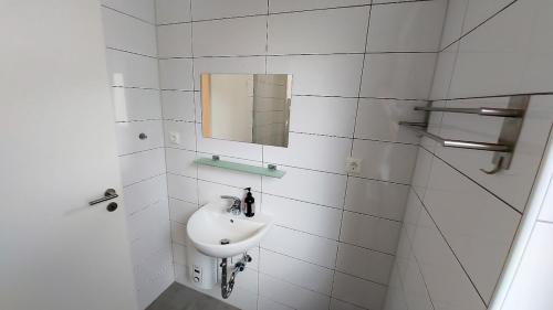 Et badeværelse på Sunny apartment in Lüneburg