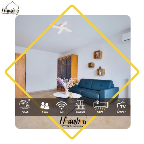 Studio Cosy, Emplacement Idéal 2 minute des plages