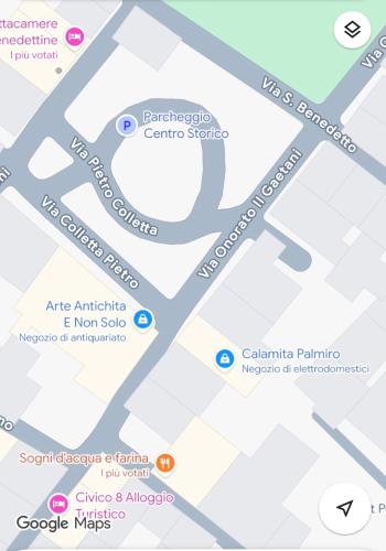 a map of the city of paris with attractions at Il Campanile in Fondi