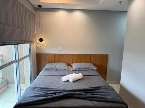 Ένα ή περισσότερα κρεβάτια σε δωμάτιο στο Apartamento 85 - Friends