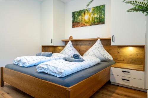Una cama o camas en una habitación de Strandhaus Grömitz 2a