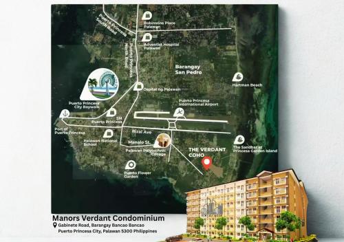 a poster of a map of a hotel at Palawan Luxury 2BR Condo with Pool, Gym & Parking - B1 5Kunzite in Puerto Princesa City