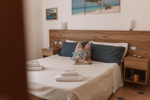 Katil atau katil-katil dalam bilik di Casa Vacanze Rosy " Nel Centro"