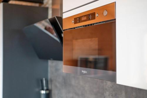 Dapur atau dapur kecil di Au Pied De L'arcluse - Spa Clim