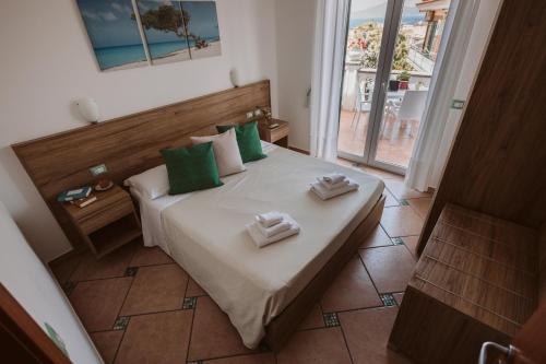 Katil atau katil-katil dalam bilik di Casa Vacanze Rosy " Nel Centro"