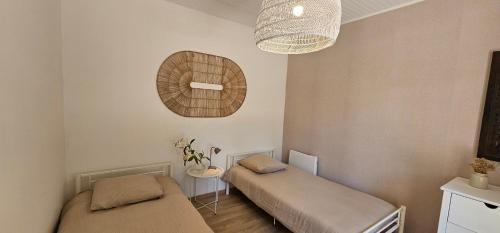 Ένα ή περισσότερα κρεβάτια σε δωμάτιο στο Villa with private pool, 3 bedrooms on 3000 m2 Anduze