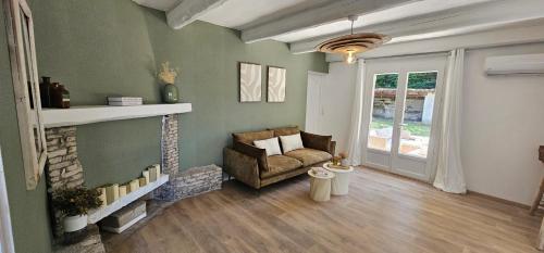 Χώρος καθιστικού στο Villa with private pool, 3 bedrooms on 3000 m2 Anduze