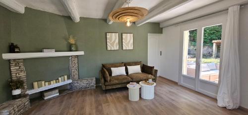 Χώρος καθιστικού στο Villa with private pool, 3 bedrooms on 3000 m2 Anduze