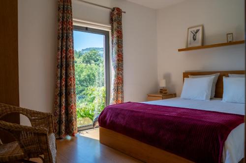 Postel nebo postele na pokoji v ubytování Casa da Mouta - Douro Valley
