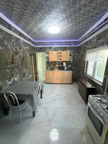 Kuchyň nebo kuchyňský kout v ubytování Balika vendégház