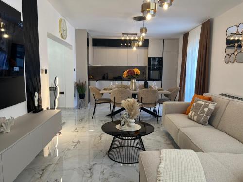 Posezení v ubytování Apartment Meri