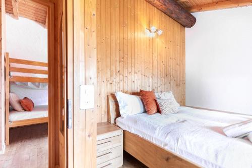 Ένα ή περισσότερα κρεβάτια σε δωμάτιο στο Chalet Panoramico